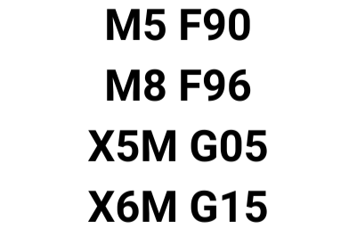 BMW M5,M8,X5M &X6M Steg 1 optimering