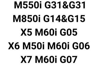 BMW M550i G30&G31, M850i G14&G15, X5 M60i G05, X7 M60i G07 ( Steg 1 mjukvara )